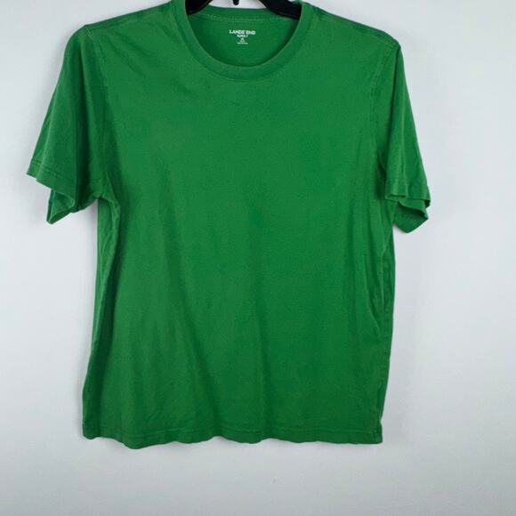 Lands' End Other - Lands' End Super Men Short Sleeve Crew Neck Tee Shirt Size M Green Summer Cool